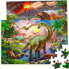 Puzzles For Kids Ages 4-6 - 2 X 60 Pieces Puzzles For Kids Ages 3-5 6-8 - World Of Huge Dinosaurs - Learning Educational Toys Fo