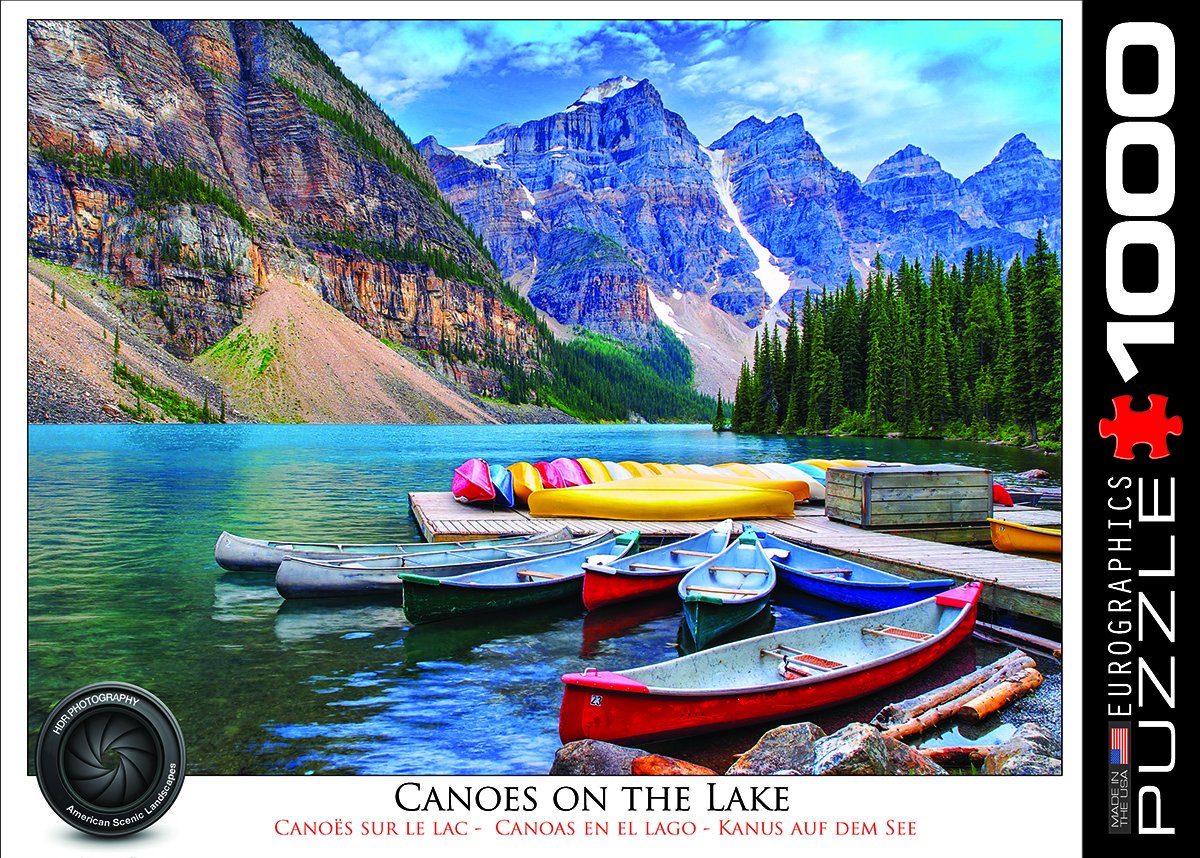 Eurographics Canoes On The Lake Jigsaw Puzzle (1000-Piece)