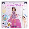 BSCOOL Fashion Studio Drawing, Coloring & Little Designer Creativity Book for Kids 4 and Up with Stickers, Stencils, Textures -