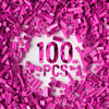 100 Piece Pink Bricks Bulk, 12 Size Pink Classic Building Blocks Bricks, Compatible With Lego Parts And Pieces(Color: Pink)