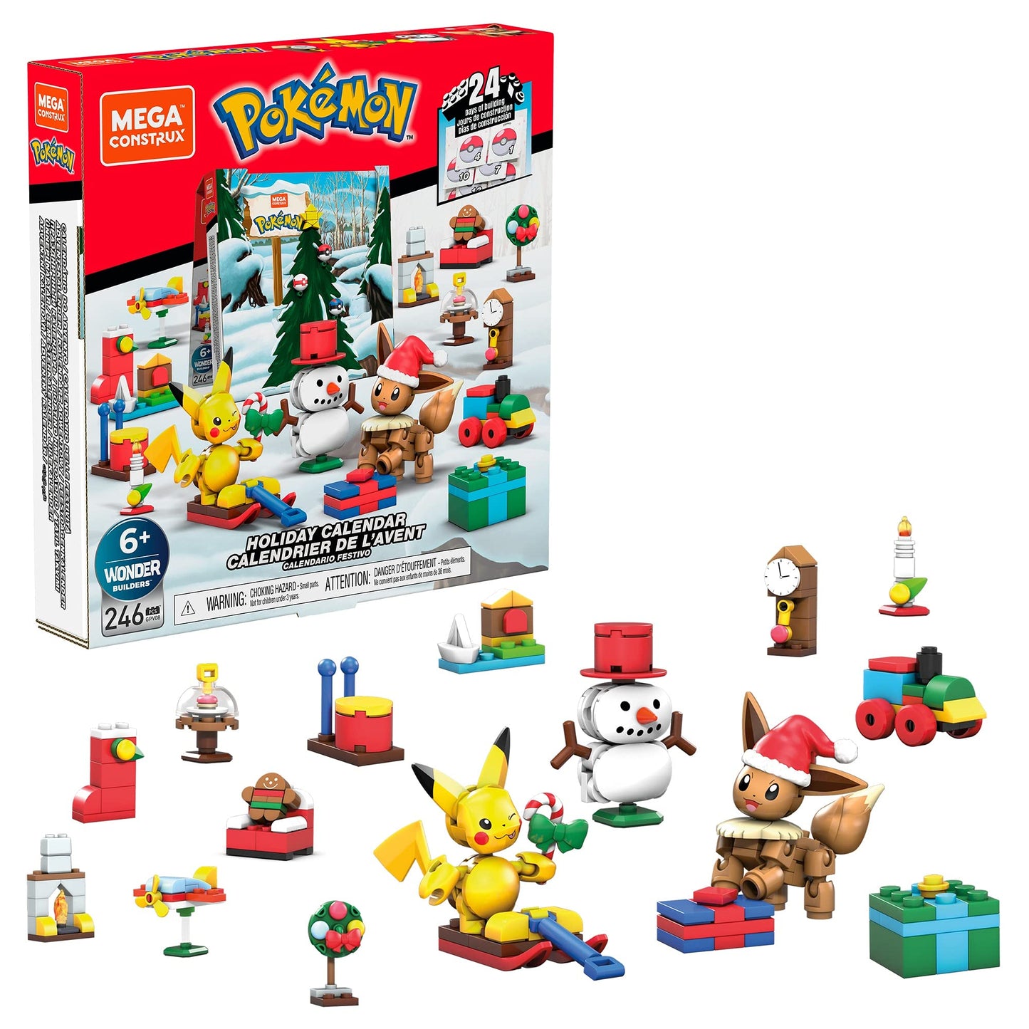 Mega Construx Pokemon Holiday Calendar Advent Calendar Building Set