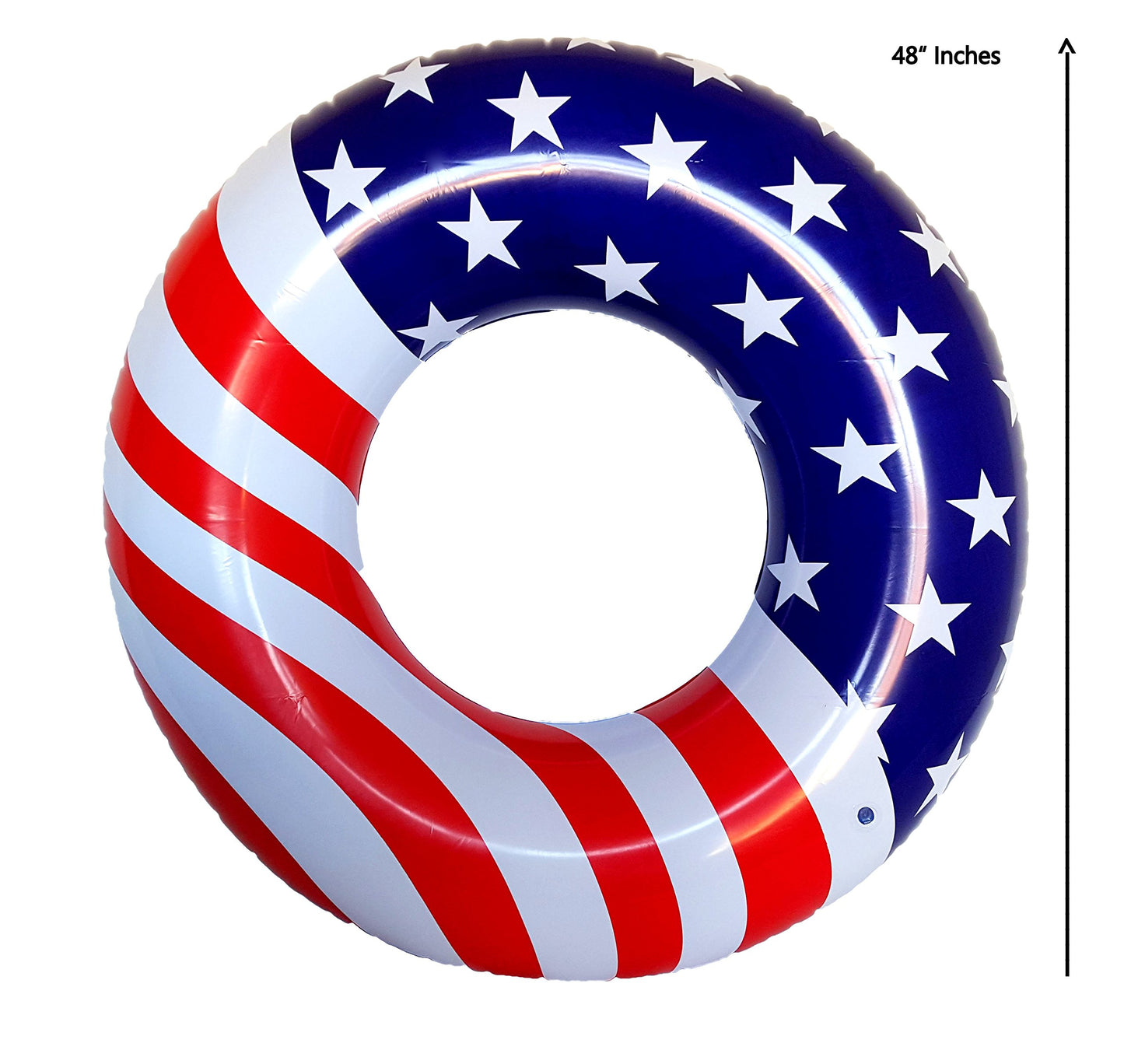 Inflatable Pool Floats - Avocado Pool Raft, Peach Pool Float, Gold Glitter Pool Float (Usa Flag)