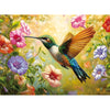 Jigsaw Puzzle 300 Pieces for mature-themeds Flower Hummingbird Puzzle Family and Kids Birthday Party Puzzle Funny and Relaxing 20.5 x 15 in