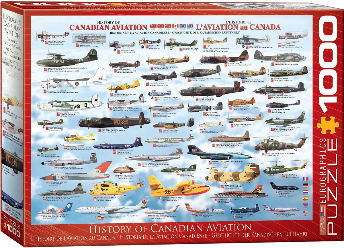 Eurographics History Canadian Aviation 1000 Piece Puzzle (6000-0231)