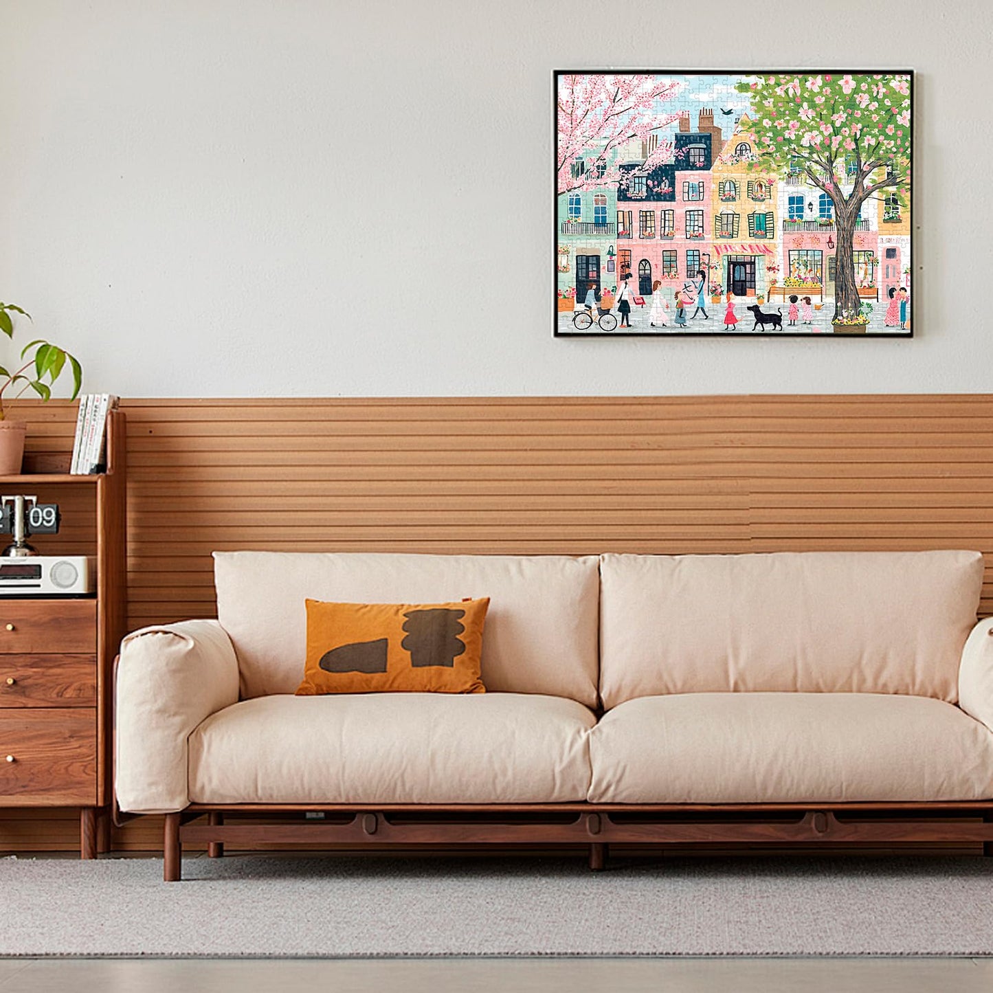 500 Piece Puzzles for mature-themeds Pink Garden Jigsaw Puzzle for mature-themeds Kids Seniors Recycled Cardboard Puzzle 500 Piece Challenging Game Birthday Party Activity Gift for Family Friends 20.5 * 15 inch