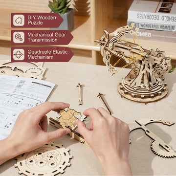 Rowood 3D Puzzles For Adults Teens, Diy Catapult Mechanical Wooden Model Kits To Build, Birthday Christmas Gift Choice