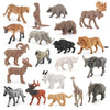 Bretoyin 21Pcs Mini Wild Animals Figurines Toys Set Savanna Jungle Animals Figures Mini Party Favor Cake Topper South Africa Zoo