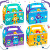 LaVenty 12 PCS Robot Birthday Party Favors Boxes Robot Birthday Party Supplies Robot Birthday Party Favors Bags Robot Birthday B