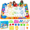 Water Doodle Mat - Kids Painting Writing Color Doodle Drawing Mat Toy Bring Magic Pens Educational Toys For Age 2 3 4 5 6 7 Year Old Girls Boys Age Toddler Gift