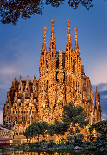 Educa 1000-Piece Sagrada Familia Puzzle - Cardboard Construction, Model 17097