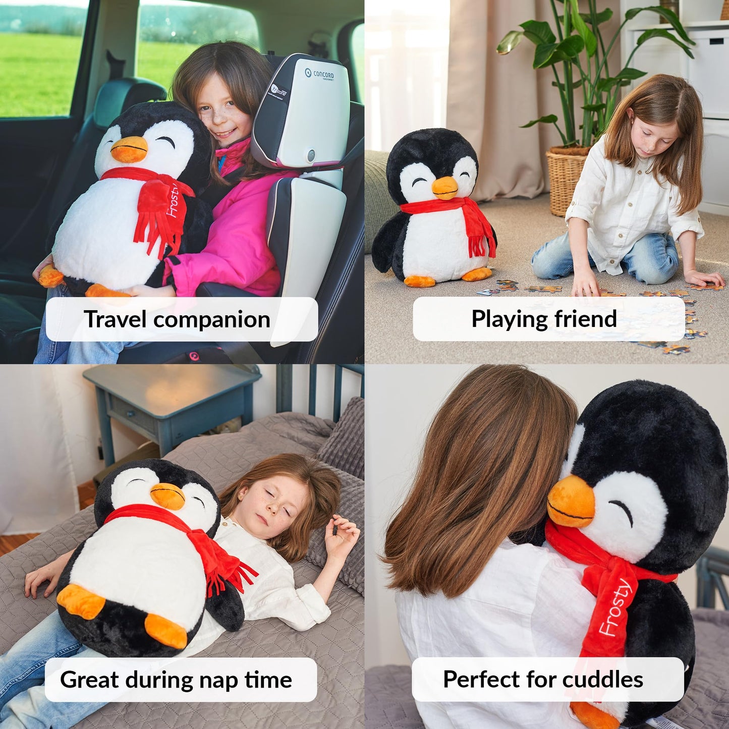 Odoxia Big Weighted Animals For Anxiety 5Lb Penguin | Stuffed Weighted Plush For Kids, Adults | Weighted Stuffed Animals | Weighted Plushies | Weighted Stuffed Plush | Weighted Plushie