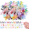 60pcs Micro Resin Butterflies Mini Resin Butterflies for Crafts Miniature Butterflies Tiny Butterfly Decorations Stocking Stuffe