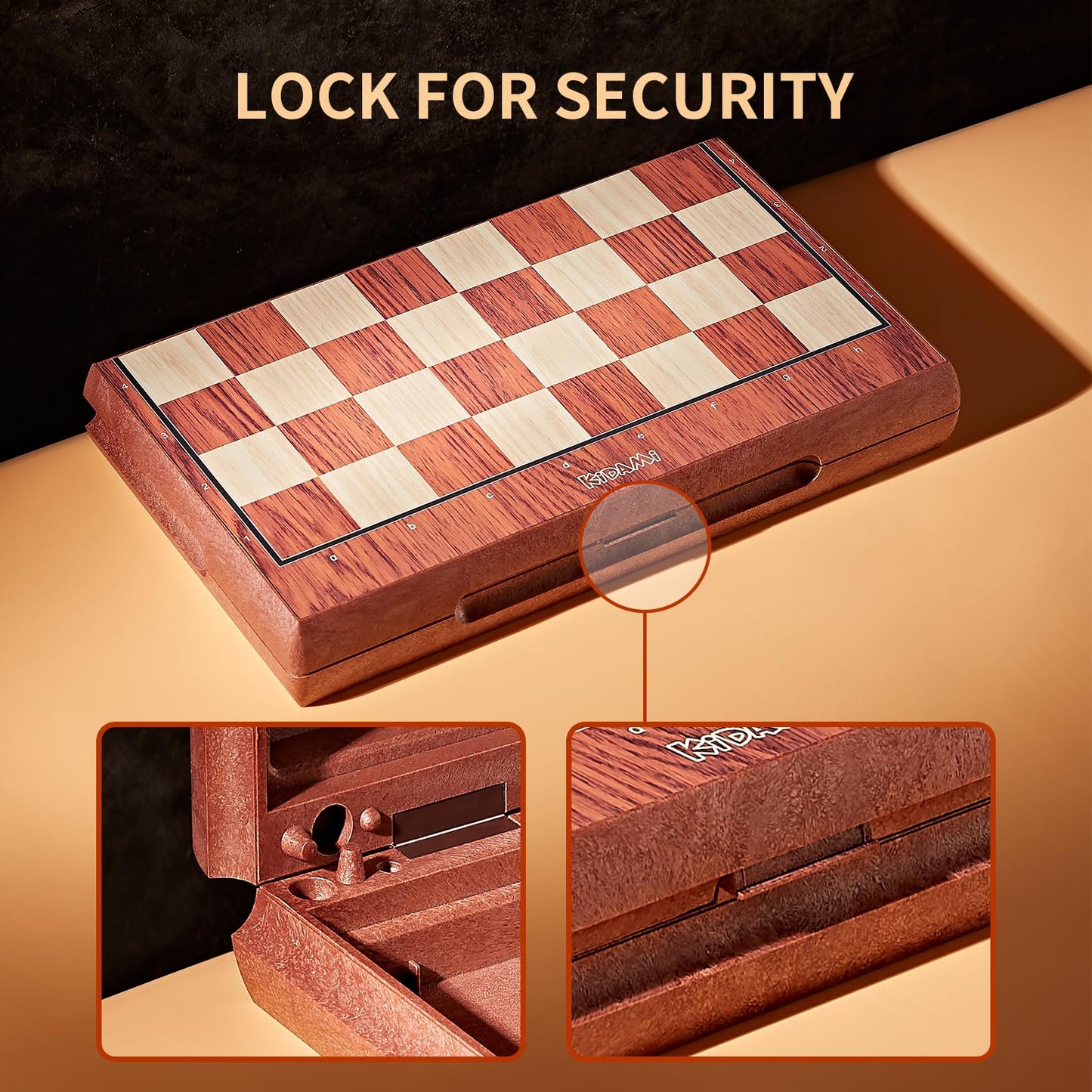 Magnetic Travel Chess Set 12 Inches Folding Chess Board With 2 Portable Bags For Pieces Storage, Gift For Kids Adults Chess Lovers And Learners