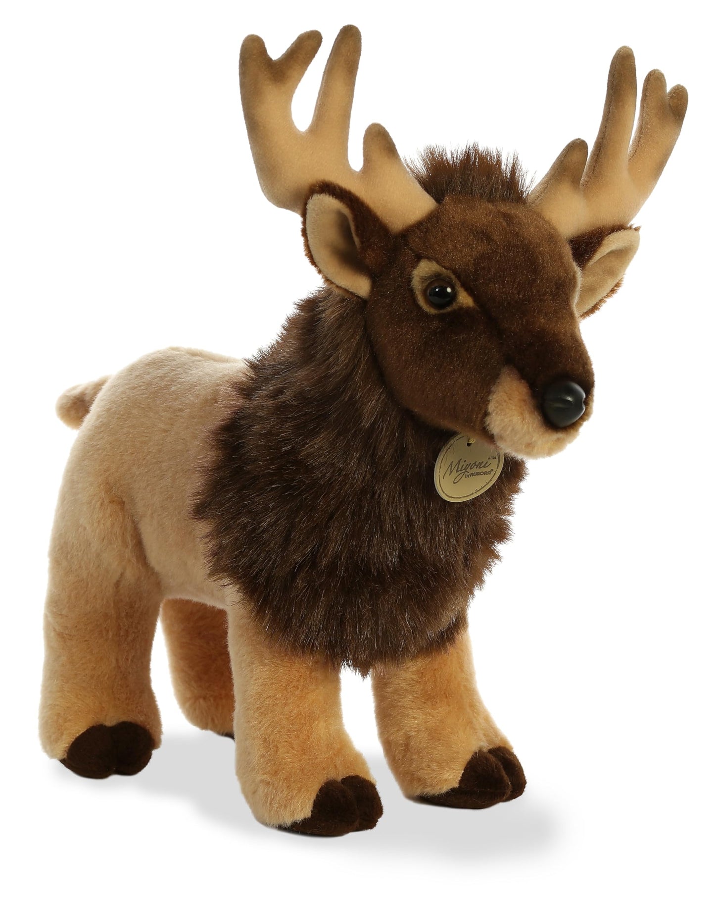 Aurora 14 ELK - Large Stuffed Animal, Brown Plush Toy, Perfect for Kids and Collectors, 13.5 inches