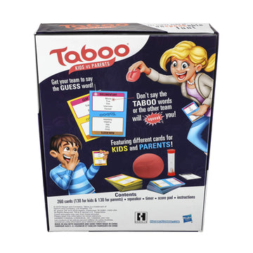 Hasbro Gaming Taboo Kids vs. Parents Family Board Game - Multicolored, Standard Size, Ages 8 and Up