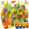 EchoPlan 130 PCS Magnetic Tiles,Magnetic Building Blocks with 2 Cars,Magnet Tiles 3D Clear Construction STEM Preschool Sensory E