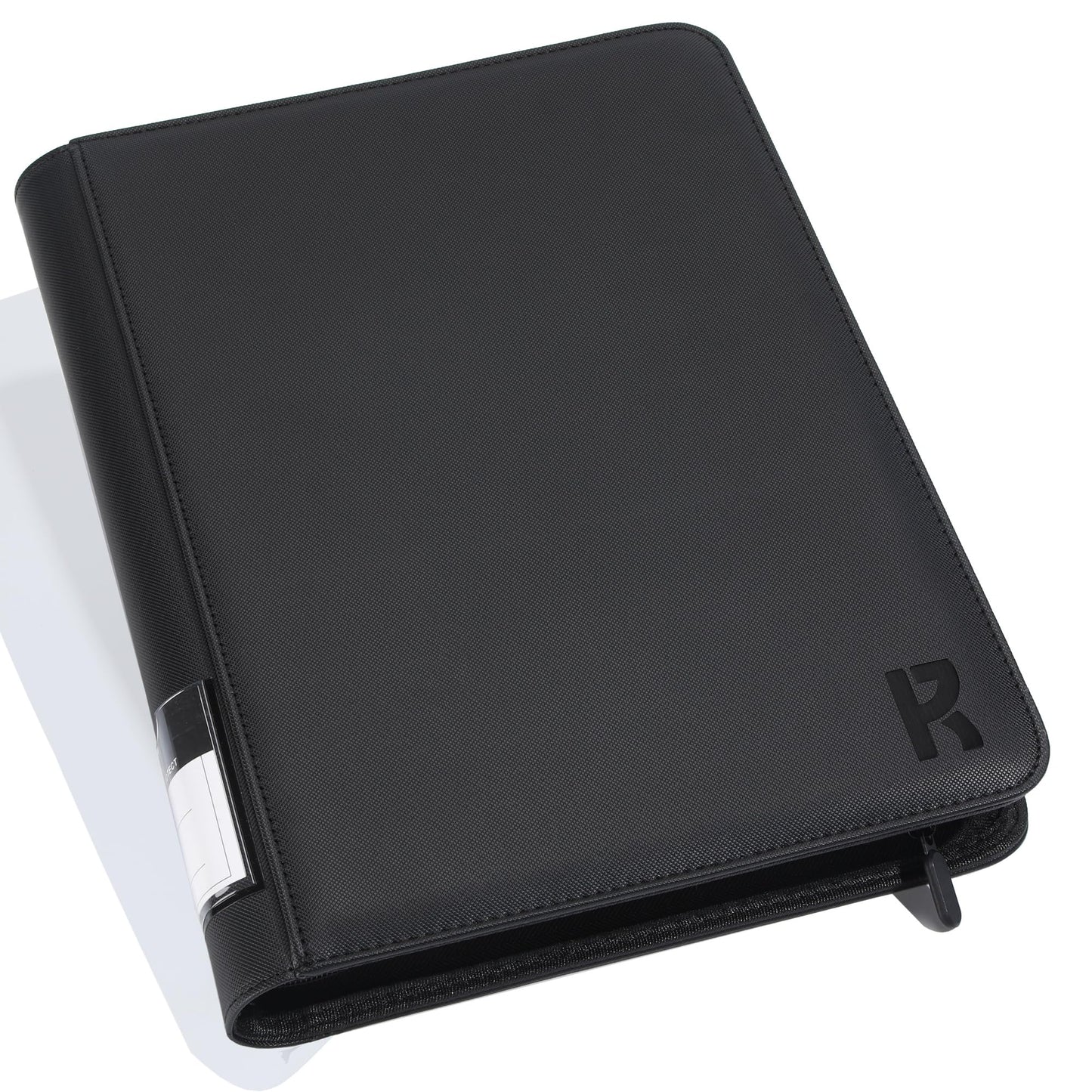 KarlyPro 3x4 loader Binder Holds 324 Storage 9-Pocket enhanced Zip Side Loader Album Collection Binder for Sports Baseball or Other Trading Cards in 3 x 4 Plastic Sleeves (Midnight Black)