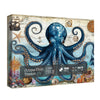 Funny Octopus Ocean Puzzles for Adults 1000 Pieces, Fantasy Pirate Marine Jigsaw Puzzles, Art Nature Sea Puzzles
