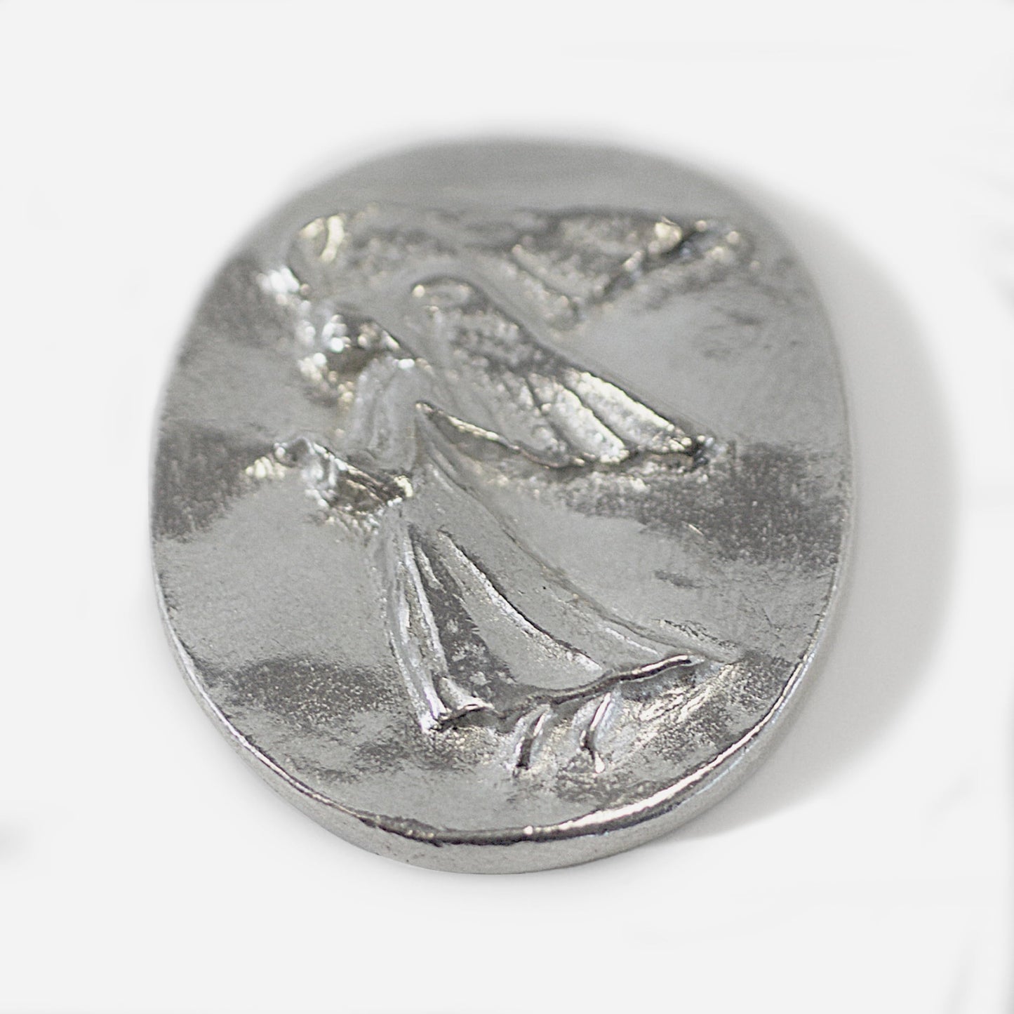 Earth Therapy Guardian Pocket Angel Coin With Serenity Prayer Card - Token Charm For Wallet Or Car - Sourced