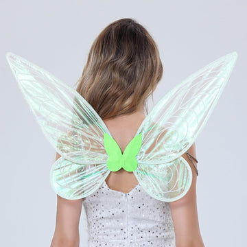 Fairy Wing,Butterfly Fairy Halloween Costume Angel Wings,Halloween Costume Sparkle Angel Wings Dress Up Party Favor Green