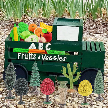Veggies And Fruits Toys For Centerpieces And Decor At Farmers Market Themed Set - Vegetables Learning Realistic Food Bananas App