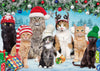 Buffalo Games Meowy Christmas 300 Piece Jigsaw Puzzle - Multicolor, Paper, 21.25 x 15.00, Perfect for Game Nights, Model 2707
