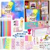 Swanlake DIY Journal Kit for Girls - 150+ Pcs Scrapbook & Scrapbook Supplies Set, Toys for Tween & Teen Girls Ages 8 9 10 11 12