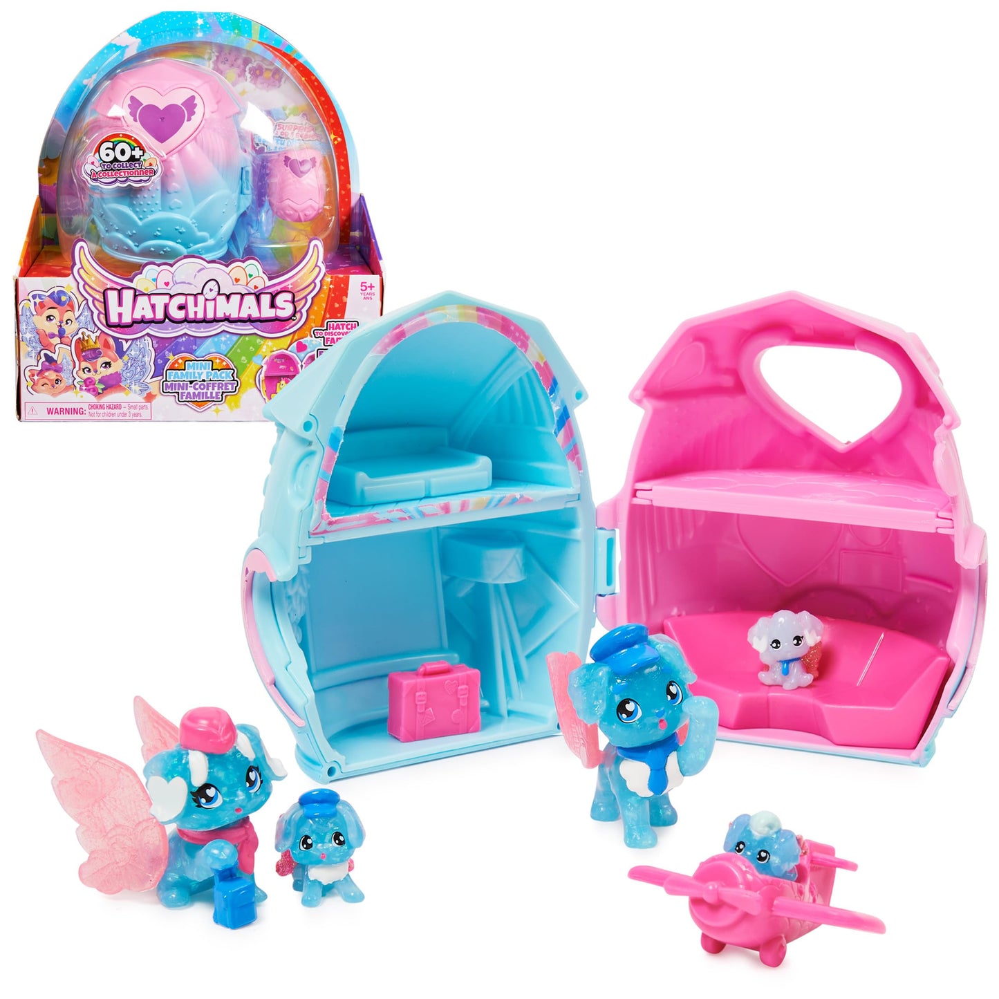 Hatchimals Colleggtibles, Family Pack Home Playset With 3 Characters And Up To 3 Surprise Babies (Style May Vary), Kids Toys For Girls Ages 5 And Up