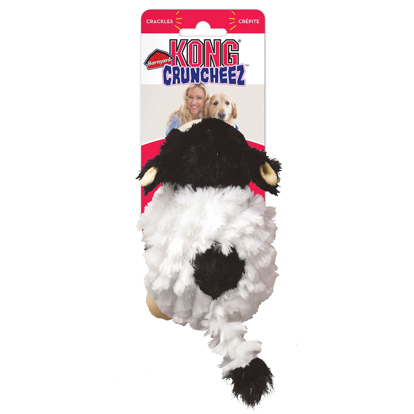 Kong Barnyard Cruncheez Cow Toy, Large