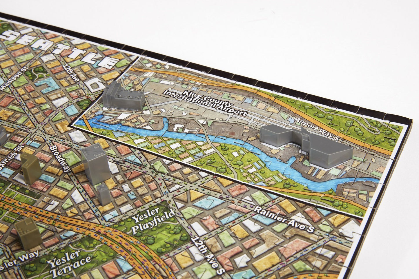 4D Cityscape Seattle Time Puzzle (800 Piece)