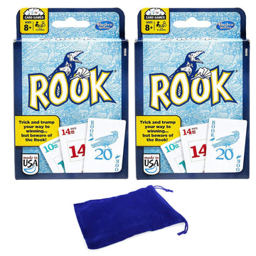 Rook Card Game 2 Packs Bundle With Drawstring Bag