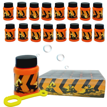 4E's Novelty Construction Themed Mini Bubbles Party Favors for Kids 1 FL oz. Construction Birthday Party Supplies, Dump Truck De