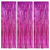 TONIFUL 3-Pack Door Streamers, Metallic Photo Booth Backdrop with Foil Fringe Curtain for Birthday, Bridal Shower, Bachelorette