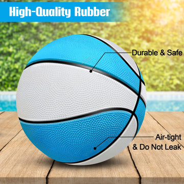 Tneltueb Swimming Pool Basketball, 8.5In Water Basketball For Swimming Pool Basketball Hoops & Pool Games, Mini Basketball For K