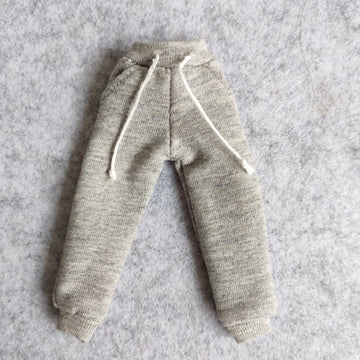 1/12 Scale Action Figure Sweat Pants Clothing for 1:12 6inch Male Action Figure Doll (Gray)