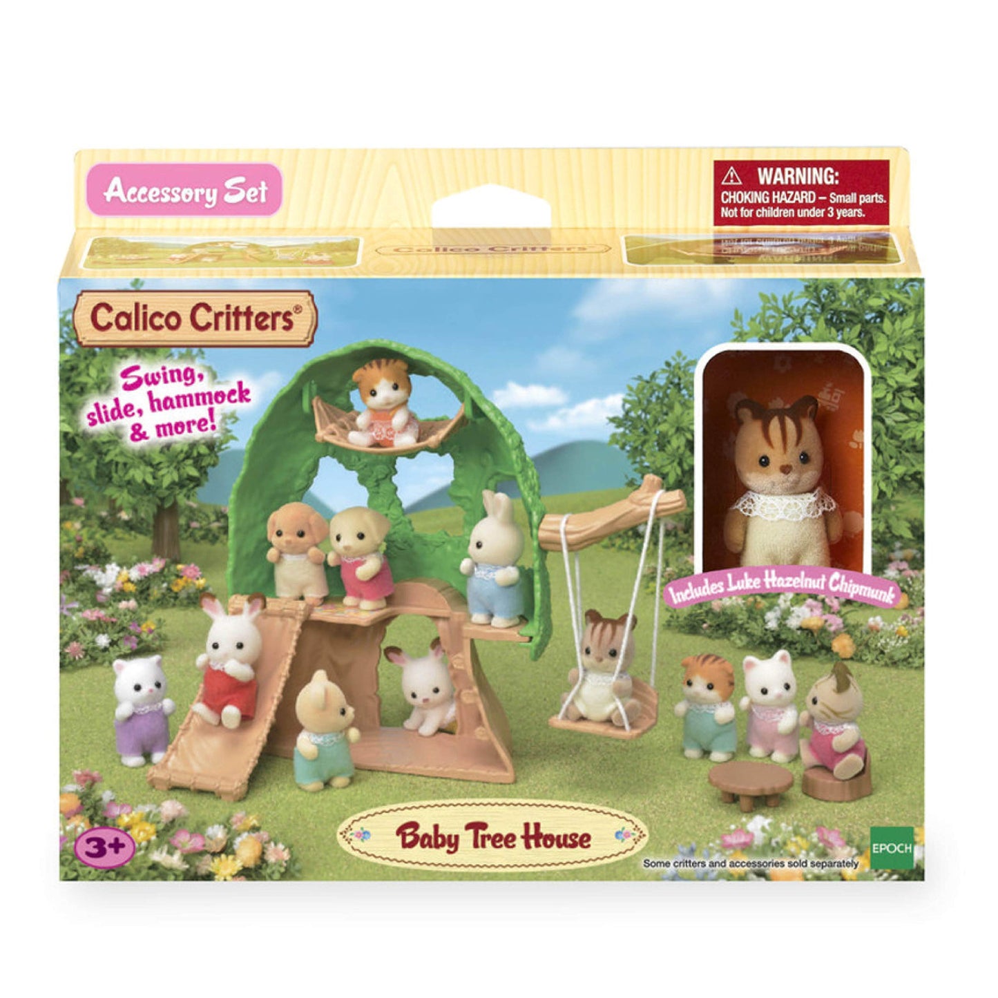 Calico Critters Baby Tree House Playset - Green, One Size, Plastic, Model CC1791