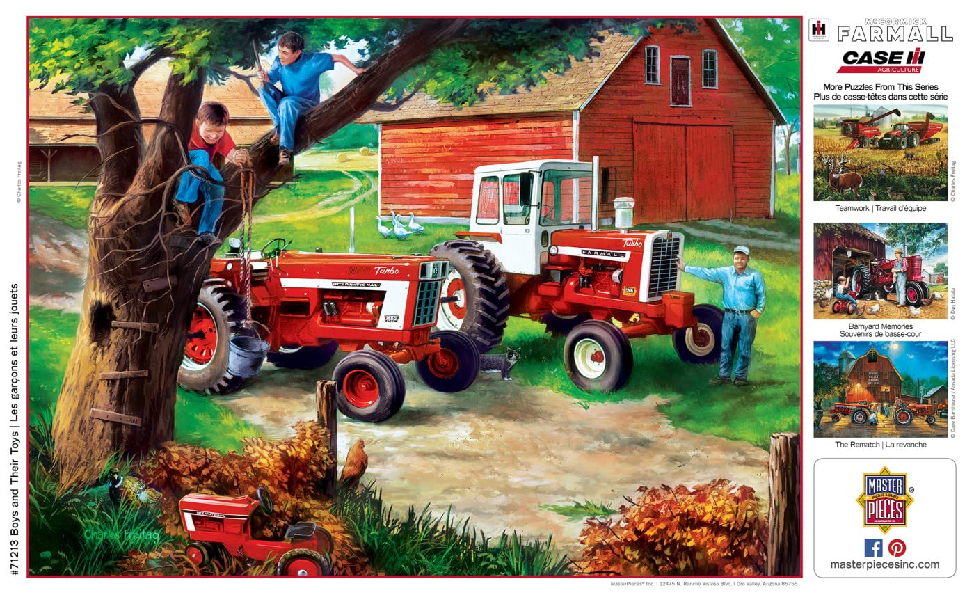 Masterpieces 1000 Piece Jigsaw Puzzle For Adults, Family, Or Youth - Boys And Their Toys - 19.25''X26.75''