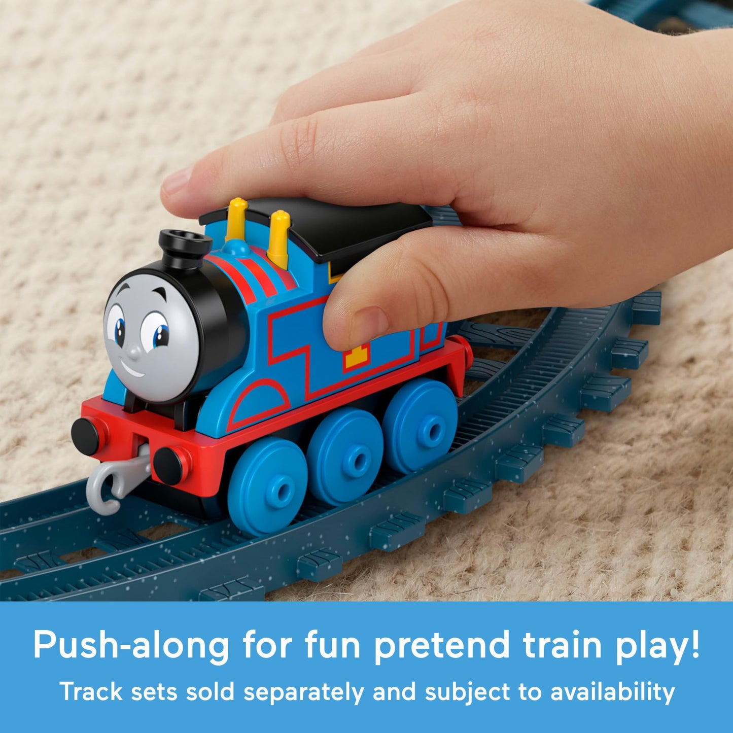 Thomas & Friends Diecast Toy Trains, The Track Team Engine Pack, 10 Push-Along Vehicles for Pretend Play Preschool Kids Ages 3+