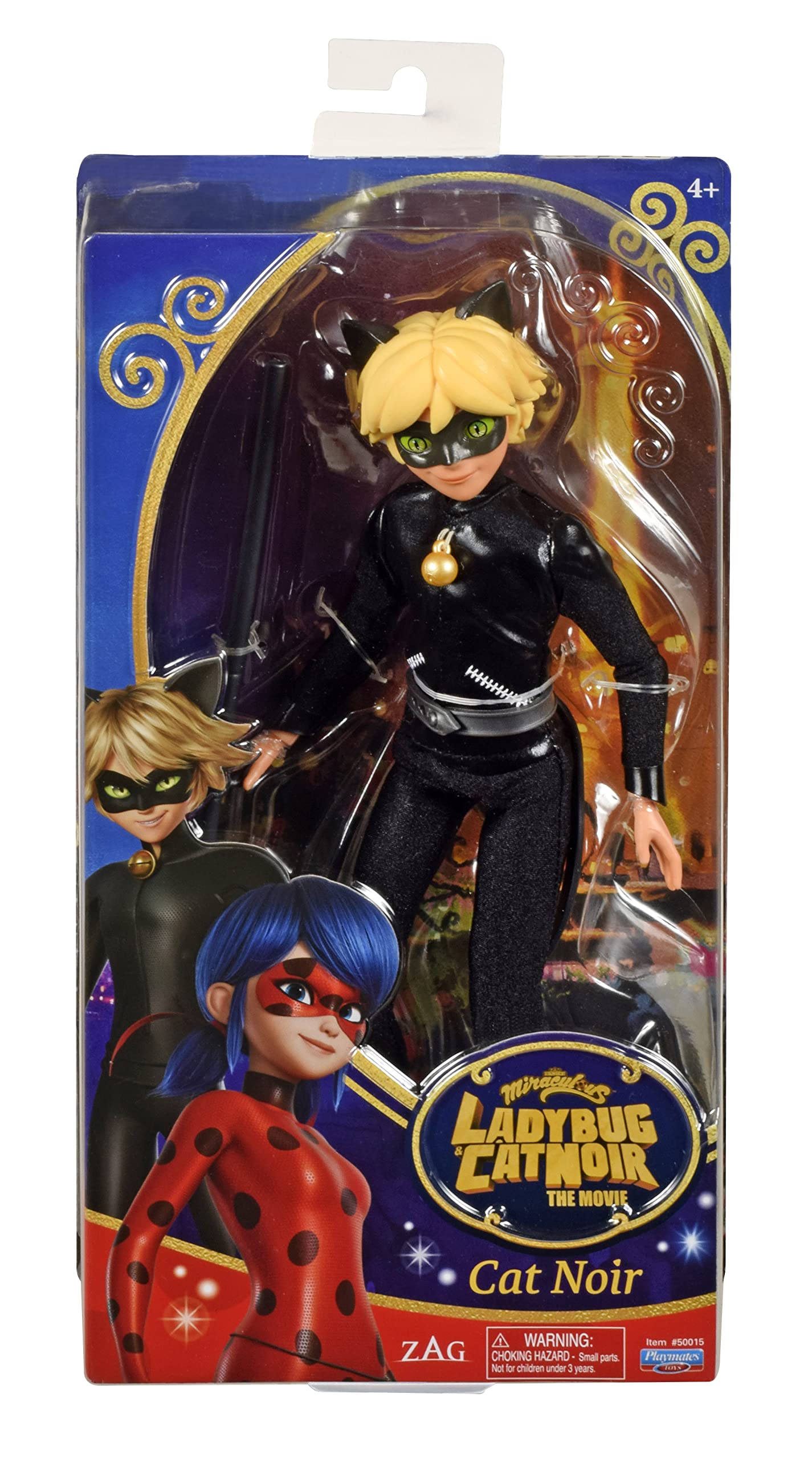 Bandai Miraculous Ladybug & Cat Noir The Movie Cat Noir Fashion Doll | 26Cm Adrien Cat Noir Doll With Staff Accessory | Miraculous Dolls From The Movie Make Great Miraculous Toys For Girls And Boys