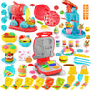 Rodsucs 3-in-1 Color Playdough Sets for Kids Ages 4-8, Ice Cream Hamburger Noodle Maker Toy for Kids 3-12, Arts &Crafts Gift for
