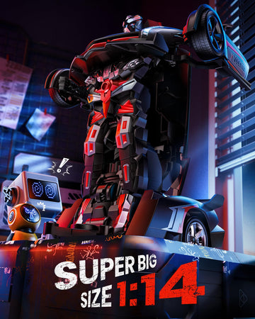 V992 Transform Remote Control Car,Transform Robot RC Cars,1:14 Scale,2-in-1 Robot Toy Car with Sound & Light Effects,Gesture Sen