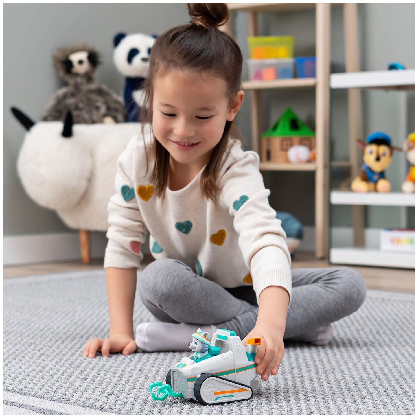 Paw Patrol, Snow Crawler Vehicle With Everest Figure (Basic Vehicle/Basic Vehicle), Toy Car, From 3 Years