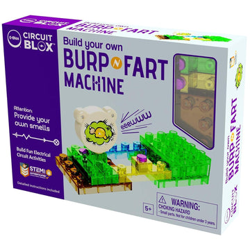 E-Blox Building Blocks Stem Circuit Kit, Build Your Own Burp & Fart Machine, Add Funny Sounds To Brick & Structure Science Proje