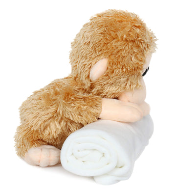 Ice King Bear Newborn Little Golden Monkey Stuffed Animal Plush Toy (With Bath Towel)