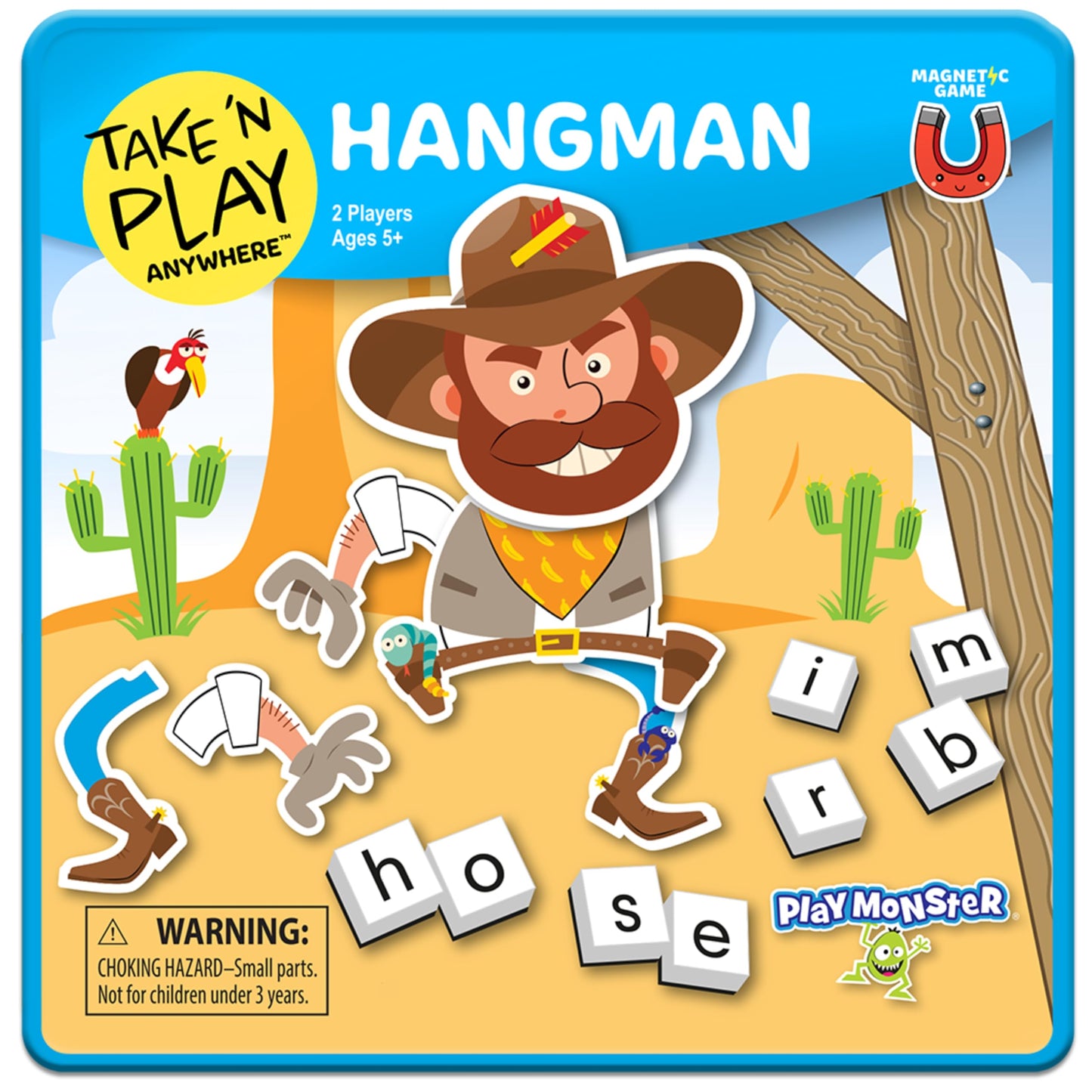 Playmonster Take N Play Anywhere - Hangman - Easy To Use, Hard To Lose - Fun On The Go Travel Game - For Ages 5+