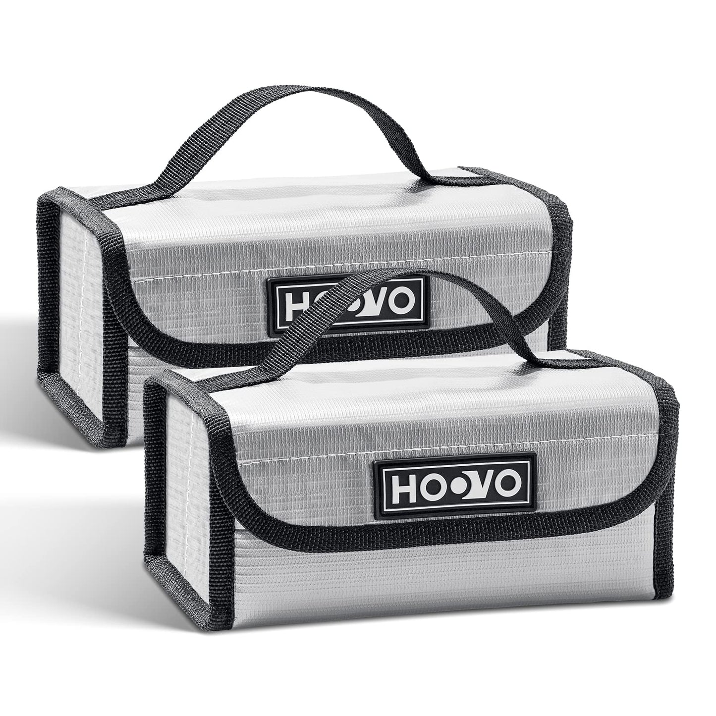 HOOVO Lipo Battery Bag, Fireproof Explosionproof Lipo Battery Storage Protector Guard Safe Bag for DJI Battery/RC Battery - 2 Pa