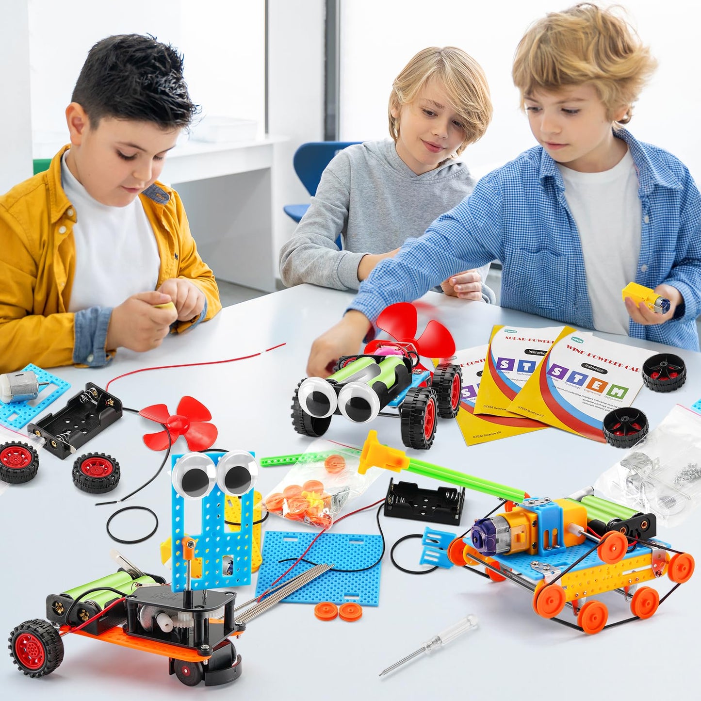 Stem Kits For Kids Age 8-10, Stem Toys For 6 7 8 10 12 Year Old Boys Girls Gifts, Robot Building Kits For Boys Crafts 8-12 5-7,