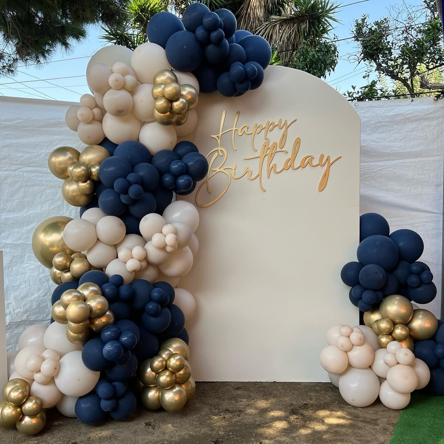Bezente Navy Blue Latex Party Balloons - 150 Pack 5 Inch Matte Small Dark Blue Helium Balloons For Birthday Baby Shower Graduati