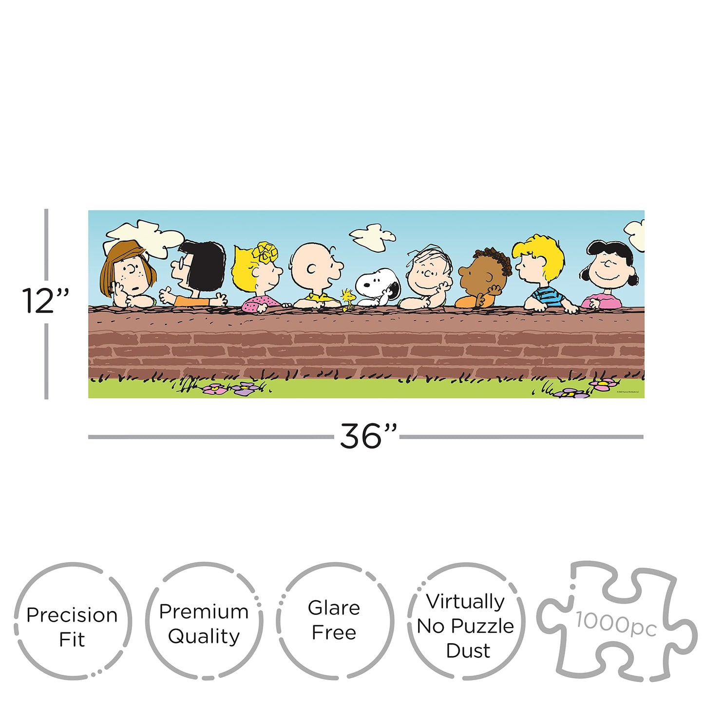 Aquarius Peanuts Puzzle (Slim 1000 Piece Jigsaw Puzzle) - Officially Licensed Peanuts Merchandise & Collectibles - Glare Free -