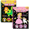 Pigipigi Art Craft Activity For Kids: Fun Foil Princess & Dinosaur Diy Toy Kit, No Mess Creative Travel Supply Set, Idea Gift For Girl Boy Children 3 4 5 6 7 8 9 Year Old